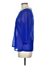 Dizzy Lizzy 100% Polyester Blue 3/4 Sleeve Blouse Size M - photo 5