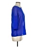 Dizzy Lizzy 100% Polyester Blue 3/4 Sleeve Blouse Size M - photo 4
