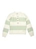 Assorted Brands Stripes Green Pullover Sweater Size 14 - photo 1