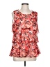 Chadwicks 100% Polyester Red Sleeveless Blouse Size L - photo 1