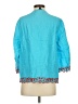 J.Crew 100% Linen Blue 3/4 Sleeve Blouse Size S - photo 2