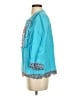 J.Crew 100% Linen Blue 3/4 Sleeve Blouse Size S - photo 5