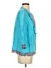 J.Crew 100% Linen Blue 3/4 Sleeve Blouse Size S - photo 4
