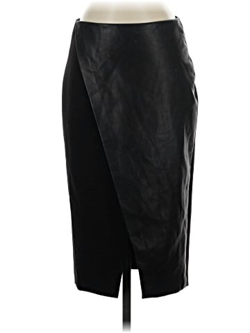 Alice + Olivia Faux Leather Skirt (view 1)