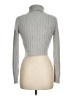 Missguided Metallic Silver Turtleneck Sweater Size 6 - photo 2