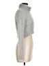 Missguided Metallic Silver Turtleneck Sweater Size 6 - photo 4
