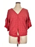 Max Studio Red Short Sleeve Blouse Size XL - photo 1