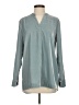 Soft Surroundings 100% Polyester Teal Long Sleeve Blouse Size S - photo 1