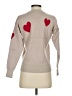Tahari Hearts Tan Pullover Sweater Size XS - photo 2
