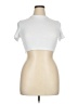 Shein Curve White Short Sleeve Turtleneck Size 0X - photo 1