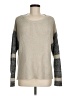 Blank NYC Color Block Silver Pullover Sweater Size M - photo 1