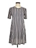 BCBGeneration Stripes Gray Casual Dress Size XS - photo 1