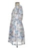 Shein 100% Polyester Print Blue Casual Dress Size 4 - photo 5