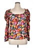 Shein Curve Orange 3/4 Sleeve Blouse Size 1X - photo 1