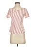 Shein Stripes Pink Short Sleeve T-Shirt Size XS - photo 1