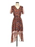 Rewind 100% Polyester Paisley Orange Casual Dress Size S - photo 1