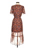 Rewind 100% Polyester Paisley Orange Casual Dress Size S - photo 2