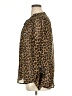 Dalia Collection 100% Polyester Animal Print Gold Long Sleeve Blouse Size XL - photo 5