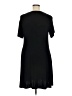 Unbranded Solid Black Casual Dress Size XL - photo 2