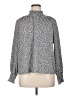 Nine West 100% Polyester Polka Dots Silver Long Sleeve Blouse Size XL - photo 1