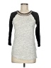 J.Crew Gray 3/4 Sleeve Top Size M - photo 1