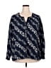 wonderly 100% Polyester Blue Long Sleeve Blouse Size 2X - photo 1