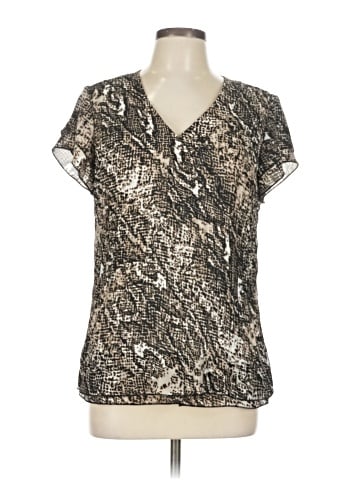 Christopher & Banks Short Sleeve Blouse (view 1)