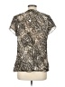 Christopher & Banks 100% Polyester Silver Short Sleeve Blouse Size L - photo 2