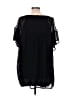 Torrid 100% Polyester Black Short Sleeve Blouse Size 3X Plus (3) - photo 2