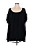Torrid 100% Polyester Black Short Sleeve Blouse Size 3X Plus (3) - photo 1