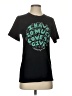 Assorted Brands Print Black Short Sleeve T-Shirt Size S (estimated) - photo 1