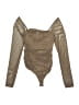 Assorted Brands Metallic Brown Bodysuit Size M - photo 1