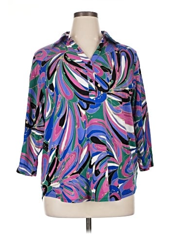 Evan Picone 3/4 Sleeve Blouse (view 1)