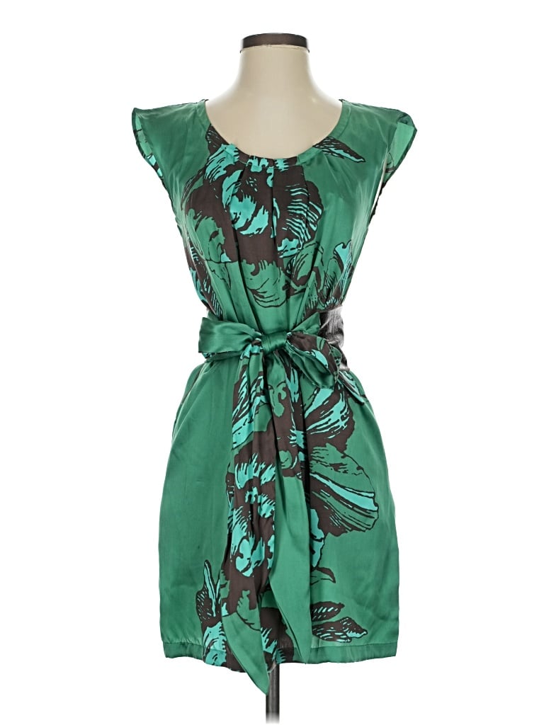 Pre-owned Hale Bob Casual Dress In Green