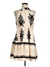 Shein Graphic Ivory Cocktail Dress Size 8 - 10 - photo 1
