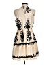 Shein Graphic Ivory Cocktail Dress Size 8 - 10 - photo 2