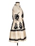 Shein Graphic Ivory Cocktail Dress Size 8 - 10 - photo 4