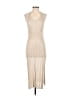 Unbranded 100% Polyester Ivory Cocktail Dress Size S - photo 1
