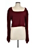 Unbranded Burgundy Long Sleeve Top Size L (estimated) - photo 1