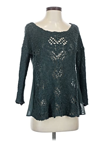 Knitted & Knotted Pullover Sweater (view 1)