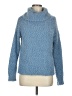 Love Tree 100% Polyester Blue Turtleneck Sweater Size M - photo 1