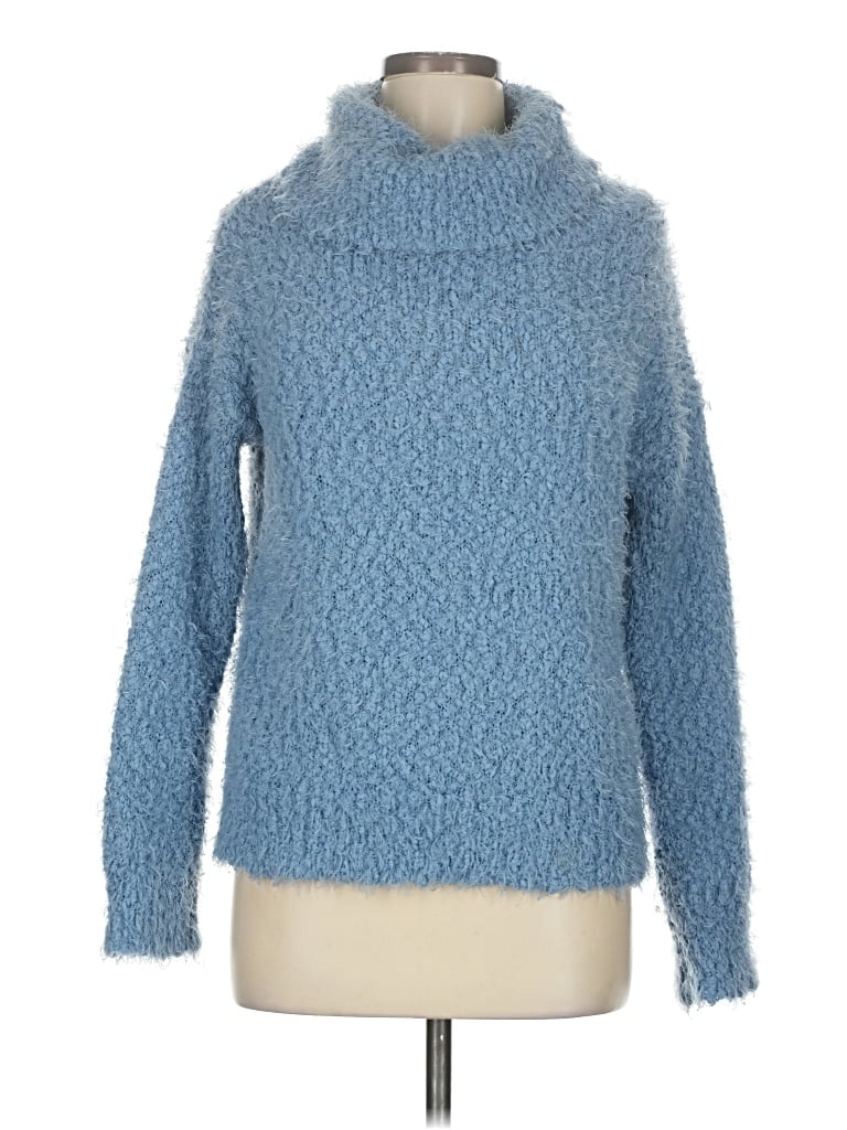 Pre-owned Love Tree Turtleneck Sweater In Blue