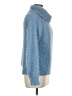 Love Tree 100% Polyester Blue Turtleneck Sweater Size M - photo 4