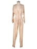 Indah 100% Viscose Solid Tan Jumpsuit Size S - photo 1