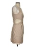 Zara Solid Tan Cocktail Dress Size S - photo 4