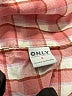 Only 100% Angora Checkered-gingham Red 3/4 Sleeve Button-Down Shirt Size S - photo 7