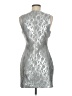 Elizabeth and James Metallic Silver Cocktail Dress Size 8 - photo 2