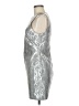 Elizabeth and James Metallic Silver Cocktail Dress Size 8 - photo 5