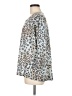 Nally & Millie Animal Print Silver Blue Pullover Sweater One size - photo 5
