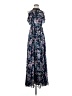 MARCHESA notte 100% Polyester Floral Blue Casual Dress Size 0 - photo 1